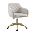 thumbnail image 1 of Weston Quilted Office Chair, Off-White, 1 of 9