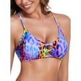 thumbnail image 4 of RELLECIGA Women's Strappy Triangle Bikini Top for Women, 4 of 7