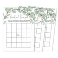 thumbnail image 1 of Inkdotpot Bridal Wedding Shower Bachelorette Party Bulk Blank Square Fill In Gift Ideas 50GreeneryBingoGameCards, 1 of 7