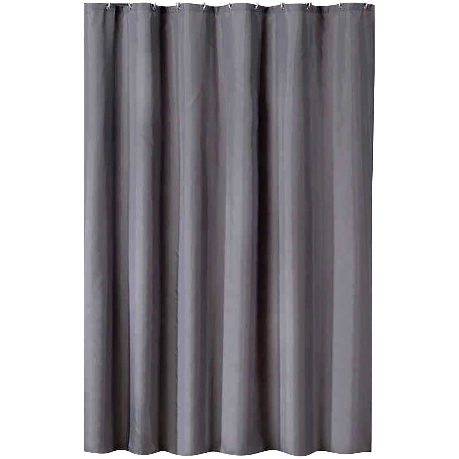 Shower Curtains for Bathroom,Fabric Shower Curtain Gray Shower Curtain Fabric Plain Color Thickened and Polyester Bathroom Partition Curtains and Door Curtains Shower Curtain Liner