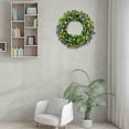 thumbnail image 4 of Spring Wreaths for Front Door, Summer Wreaths for Front Door, Plastic Colorful Wreath Spring and Summer Colorful Leaf Wreath Spring and Summer Decoration Gate Pendant, Spring Wreath for Front Door, 4 of 9