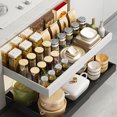 thumbnail image 4 of Expandable Slide Out Drawers for Kitchen,Pull Out Cabinet Organizer Cabinets Fixed Pans No Screw Expandable Cabinet Organizer Heavy Duty Slide Out Cabinet Organizer and Storage, 4 of 7