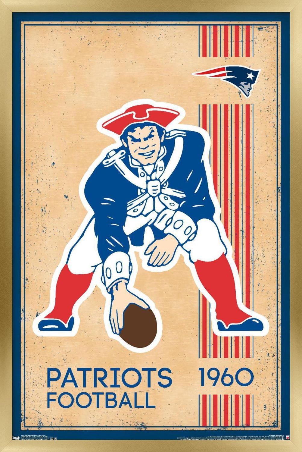 Patriots de la Nouvelle-Angleterre de la NFL - Logo rétro 14