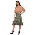 thumbnail image 2 of Moomaya Jupe Imprimée pour Femmes en Poly Spandex Tenue Décontractée Jupe d'Été pour Filles, 2 of 5