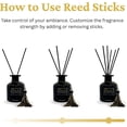 thumbnail image 3 of AÉMORE Reed Diffuser Set, 4.06 oz Scented Diffuser with Sticks Home Fragrance Essential Oil Reed Diffuser for Bathroom Shelf Decor Home Decor, Long-Lasting Scent (Luxe Desire), 3 of 9