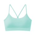 thumbnail image 3 of Jovati Sports Bra for Women, U-Neck Design with Dry-Fit Fabric, Double Support, Tailored Fit, 82% Nylon 18% Spandex Blend, Beige Mint Green Red Coffee Gray, 3 of 5