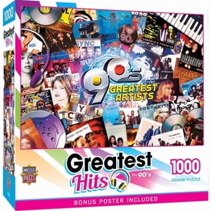 Masterpieces Puzzle Company Les plus grands succès - 90's Artistes 1000 Puzzle de puzzle en pièces