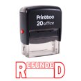 thumbnail image 2 of Printtoo REFUNDED Self Inking Rubber Stamp Office Stationary Stamp-Red, 2 of 2