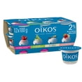 thumbnail image 1 of Oikos Yogourt Grec, Framboise-Grenade/lime des Keys/vanille/fraise-banane, Brassé 2 % M.g, 12x100g, 1 of 1