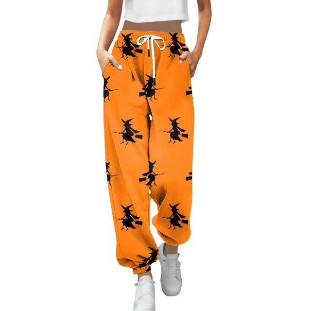 Nouveau Pantalon Décontracté Mode Impression 3D pour Femmes Taille Haute à Cordon