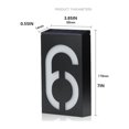 thumbnail image 4 of Number Light Doorplate Guide-board Solar Wall Lamp Plaque Number Light Garden Lantern Rechargeable Address House Powered Waterproof Three, 4 of 9