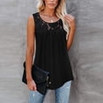 thumbnail image 4 of SMihono Hauts pour Femmes Débardeur pour Femmes Mode Débardeur d'Été pour Femmes à Col Rond Sans Manches Uni Décontracté Blouse Débardeur Débardeurs pour Femmes Hauts d'Été pour Femmes, 4 of 7