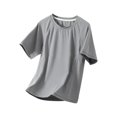 thumbnail image 2 of hengsof T-Shirt de Sport d'Été pour Filles en Soie Glacée Confortable et Respirant à Manches Courtes Col Rond Haut Évacuant l'Humidité T-Shirt de Sport, 2 of 6