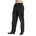 thumbnail image 2 of TOPTIE Men's Black Cargo Style Kitchen Work Chef Pant, Great In Winter, 2 of 8