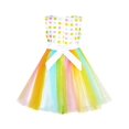 thumbnail image 2 of Girls Dress Tulle Rainbow Party Wedding Pageant Birthday Sundress 2 Years, 2 of 4