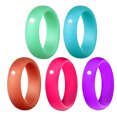 thumbnail image 3 of Silicone Rings Simple Crystal Rubber Ring Wedding Ring Band for Women Men, 3 of 10