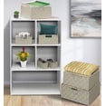 thumbnail image 3 of Sorbus Storage Box Woven Basket Bin Container Tote Cube Organizer Set Stackable Storage Basket Woven Strap Shelf Organizer Built-in Carry Handles (7 Piece - Beige), 3 of 3