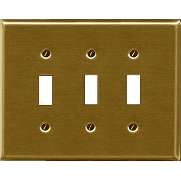 Interrupteur plaqué triple laiton traditionnel d'Atron Electro Industries