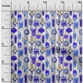 thumbnail image 2 of oneOone Viscose Jersey Medium Blue Fabric African Sewing Craft Projects Fabric Prints by Yard 60 Inch Wide, 2 of 4