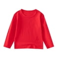 thumbnail image 4 of hengsof T-Shirts à Manches Longues pour Enfants T-Shirts Doux pour Enfants T-Shirts Basiques à Col Rond pour Enfants Haut pour Ados Jeunes, 4 of 8