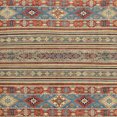 thumbnail image 1 of Ahgly Company Tapis d'Intérieur Carré Abstrait Marron Châtaigne, 4 Pieds Carré, 1 of 6