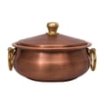 thumbnail image 1 of Esquirla Copper Pot Multipurpose Handcrafted Binaural Pot for Cooking Kitchen Camping 24cm Dia, 1 of 8