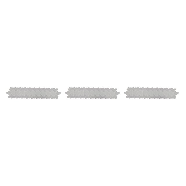QualitChoice Simple Embroidery Table Runner White Lace Tablecloth Fabric Dining Tea Exquisite Kitchen Decoration White 35*90 cm 3PCS