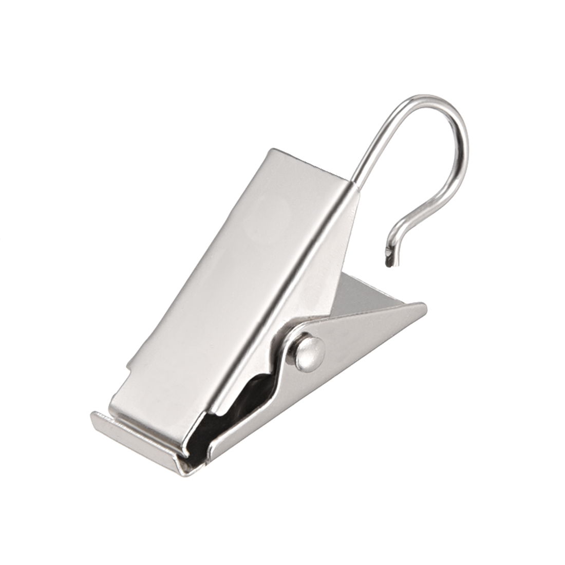 Unique Bargains Curtain Clips Hooks Metal 1' Clip Length for Home ...