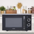 thumbnail image 2 of Commercial Chef 0.9 Cubic Foot Countertop Microwave, Compact, Rotary Control, Black, 2 of 7