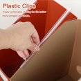 thumbnail image 3 of 3 Pack Plastic Magazine Holder Foldable Vertical File Organizer for Papers Magazines Office Shelves Classroom Home (3 Colors), 3 of 4