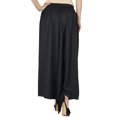 thumbnail image 4 of Bimba Women Flaired Rayon Plain Elastic Waist Wide Leg Palazzo Custom Pants, 4 of 5