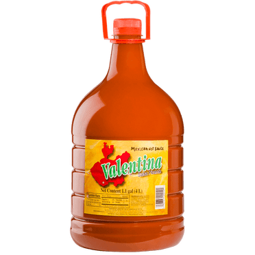Valentina Sauce Piquante Mexicaine, 1,1 Gallon / 4 Litres – Authentique Salsa au Piment Picante pour Services Alimentaires et Usage Domestique