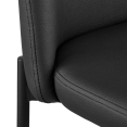 thumbnail image 3 of Bouclair Tabouret de Bar en Similicuir Noir et Métal, 3 of 9