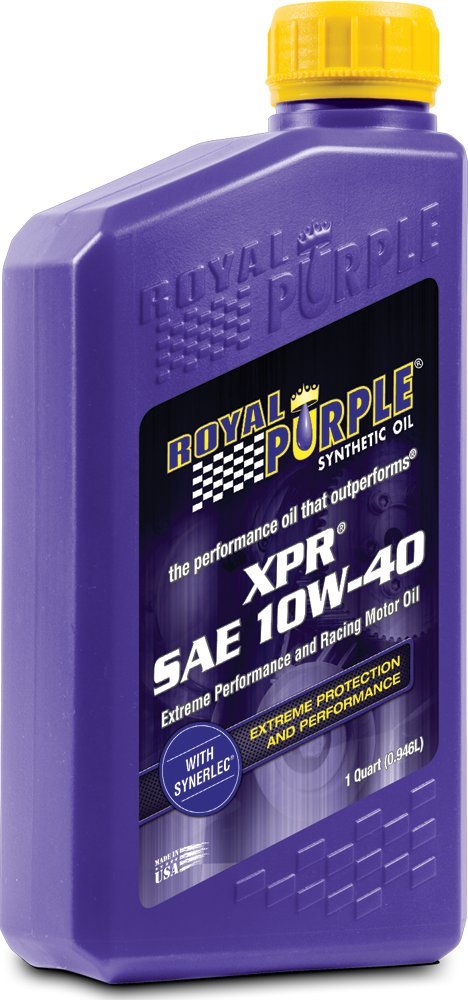 Royal Purple 12041 XPR 10W-40 Extreme Performance Synthetic Racing Motor Oil - 12 Quart