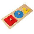 thumbnail image 1 of Kids Baby Geometry Educational Toys Puzzle Montessori Preschool Learning #10 Rectangle Plate, 1 of 6