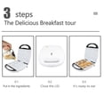 thumbnail image 3 of Electric Cookie Maker, Aluminum Heating Plate 13pcs, Safety Touch Handle, ABS Material, Anti Stick, Compact Design, Household Biscuit Machine for Waffle, Breakfast, 3 of 7