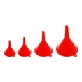 thumbnail image 2 of Oleegame 2 Pcs Petit Entonnoir en Plastique Rouge Ensemble de 4 Entonnoirs Simples Portatifs pour la Maison Entonnoir à Huile Rouge, 2 of 9