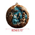 thumbnail image 1 of Birdeem Acrylic Flat Christmas Tree Decoration Cute Round Acrylic Decoration, 1 of 5