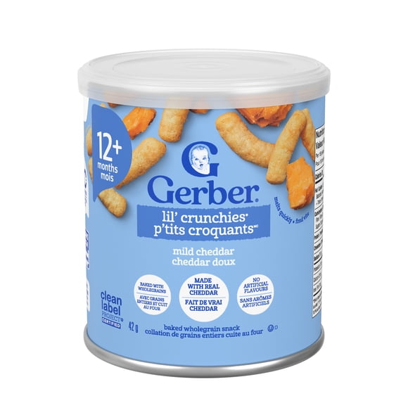 GERBER P'Tits Croquants Cheddar Doux, Coll. Pour Tout-Petits