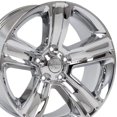 thumbnail image 1 of OE Wheels DG65 20 Inch Rim Fits Ram 1500 Style 5x139.7 20x9 Chrome - Hollander 2453 (1), 1 of 3