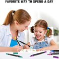 thumbnail image 1 of Colouring Pens 24 Colours Dual Brush Pens Felt Tip Pens Art Markers Drawing, Painting, Calligraphy, Colouring Books, 1 of 7