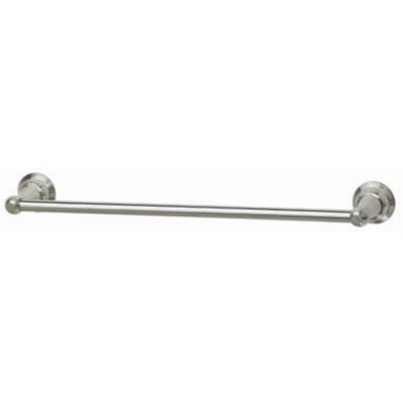 Homewerks Worldwide 231190 18 in. HomePointe PVD Brushed Nickel Vintage Towel Bar, Brass Base