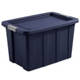 thumbnail image 2 of Sterilite Tuff1 Bac de Rangement de 30 Gallons avec Couvercle à Loquet, Bleu (Lot de 4), 2 of 8