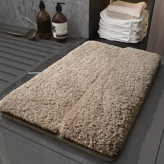 TopLLC Bathroom Rugs Bathroom Rugs Bath Mat For Back Of Foot Rubbing Thick Soft And Non-Slip Full Wrap Bath Mats Water Absorbent And Washable Bath Rug For Bathroom Shower bath cushion