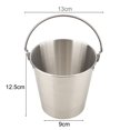 thumbnail image 1 of Stainless Steel Small Portable Ice Bucket With Handles Chip Cup Snack Bucket, 1 of 7