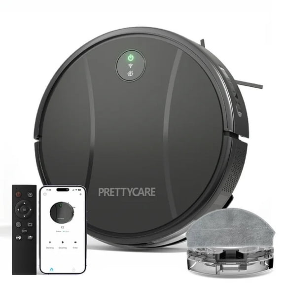 Refurbished Prettycare Robot Vacuum and Mop Combo 2 in 1 Mopping Robot Vacuum Cleaner