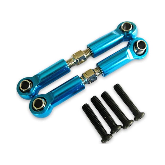 Smilepp Aluminum Alloy Front Rear Servo Link For 1/18 Hobbico Dromida RC Car S Performance With Premium Aluminum Alloy Front sky blue 1Set