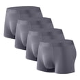 thumbnail image 1 of Plebaso Mens Boxer Briefs Stretch Comfortable Quick Dry Underwear Soft Breathable Boxers for Men (4 Pack), 1 of 2