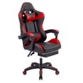 thumbnail image 2 of Melior Home Reclining Leather Gamer's Chair Ergonomic Support High Back Massage Wheels, Red, 2 of 11