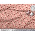thumbnail image 2 of Soimoi Poly Georgette Fabric Leaves & Poppy Floral Print Sewing Fabric Yard 42 Inch Wide, 2 of 6